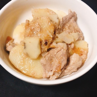 豚肉と長芋との簡単梅肉煮